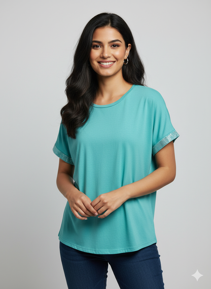 Women's t-shirt with stone