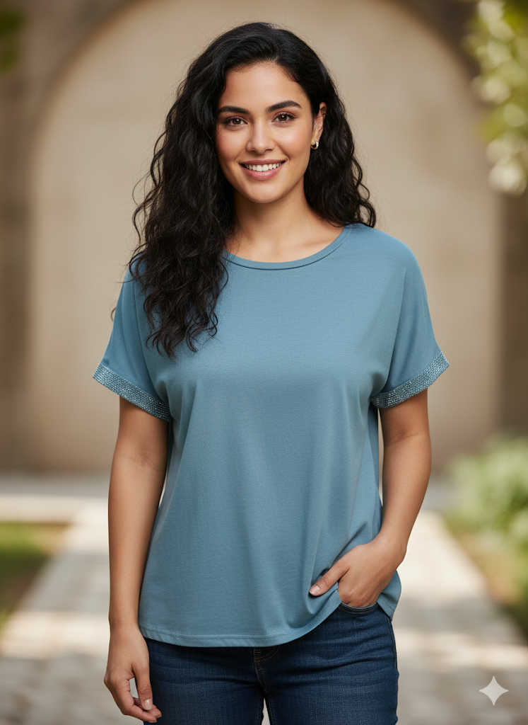 Women's t-shirt with stone