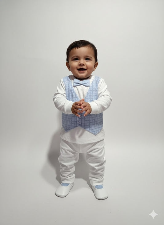 Baby's t-shirt with attached coat