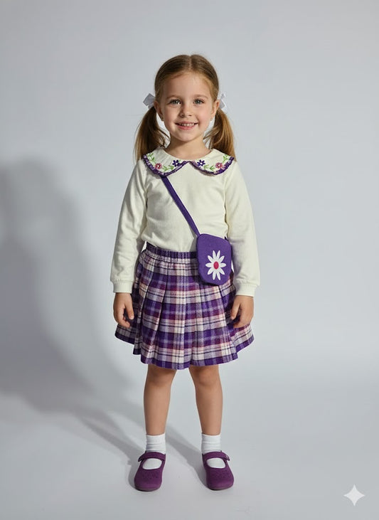 Girl's skirt set