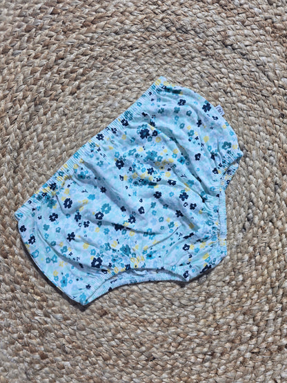 Baby's panties - blue flowers