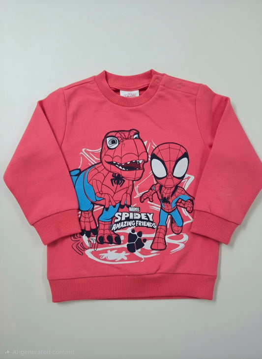 Baby's loop knit t-shirt - spidy