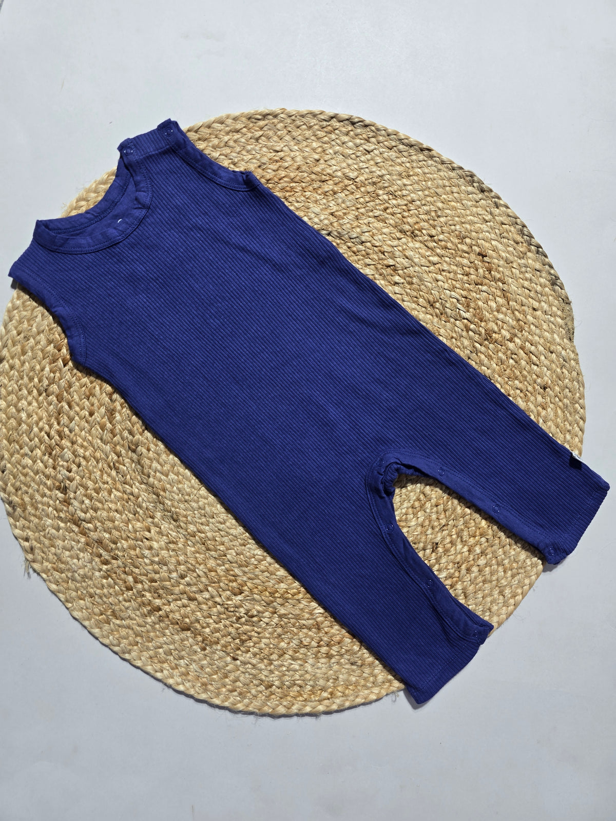 Baby's LS half jumpsuit - royal blue