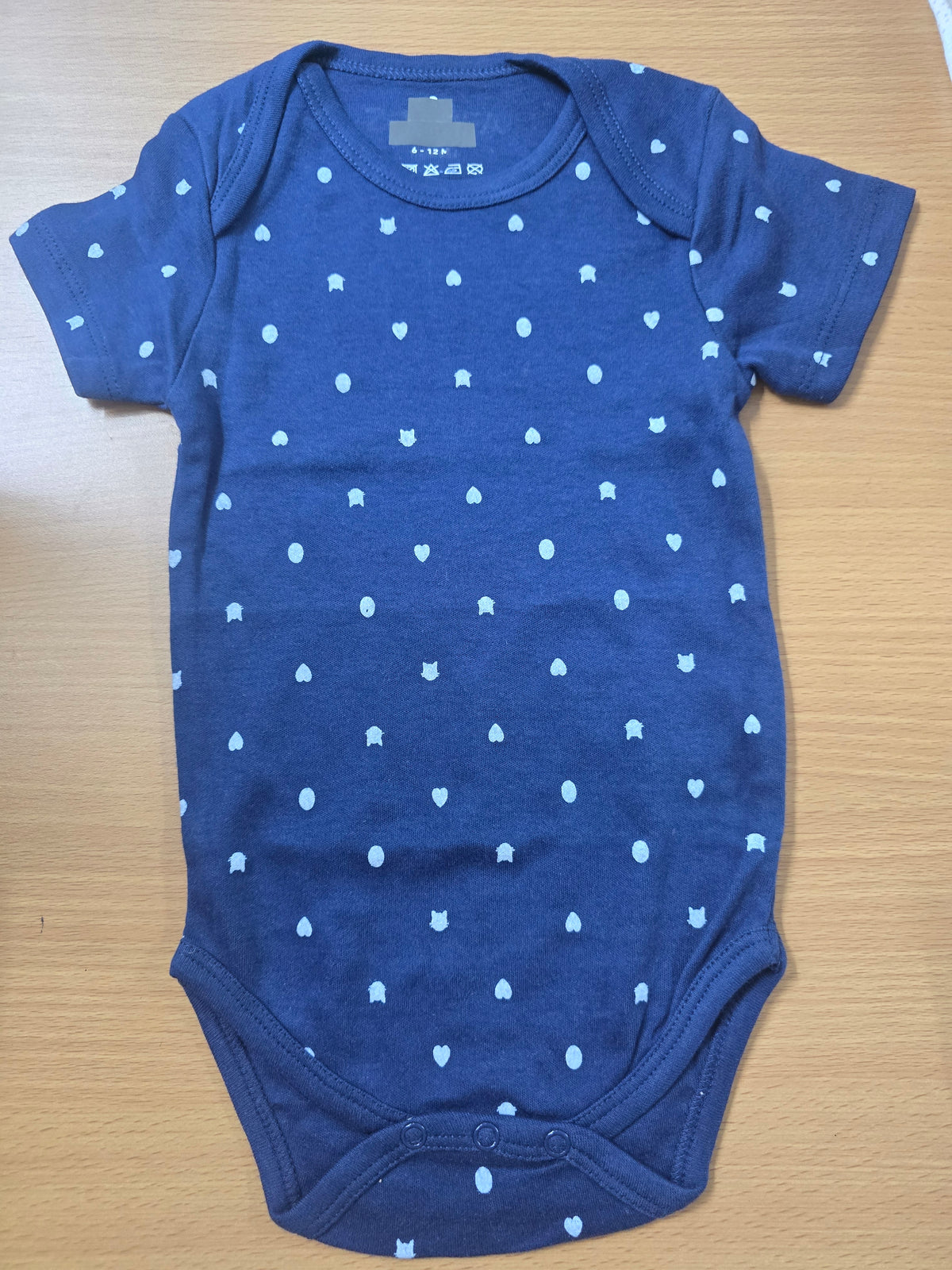 Baby's rompers - navy elements