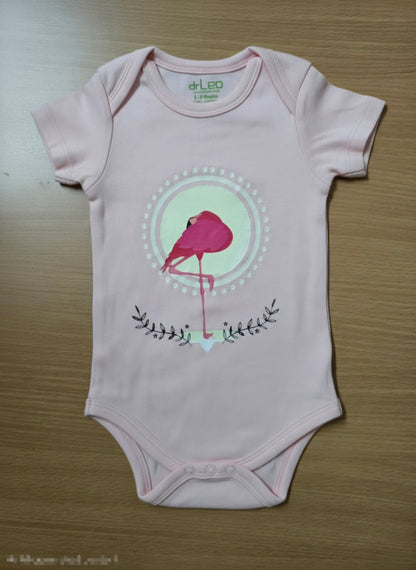 Baby's rompers - flamingo