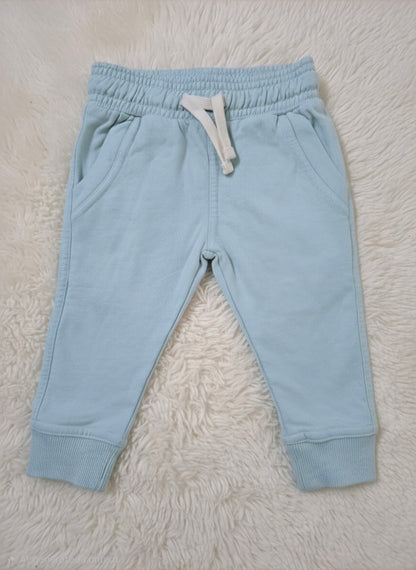 Baby's loop knit pant - blue