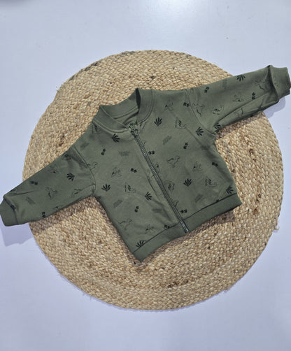 Boy's jerkin (2 SIDE WEAR) - green