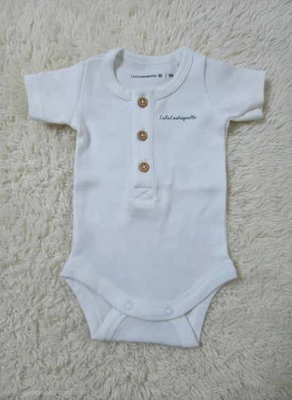 Baby's rompers - white lulu