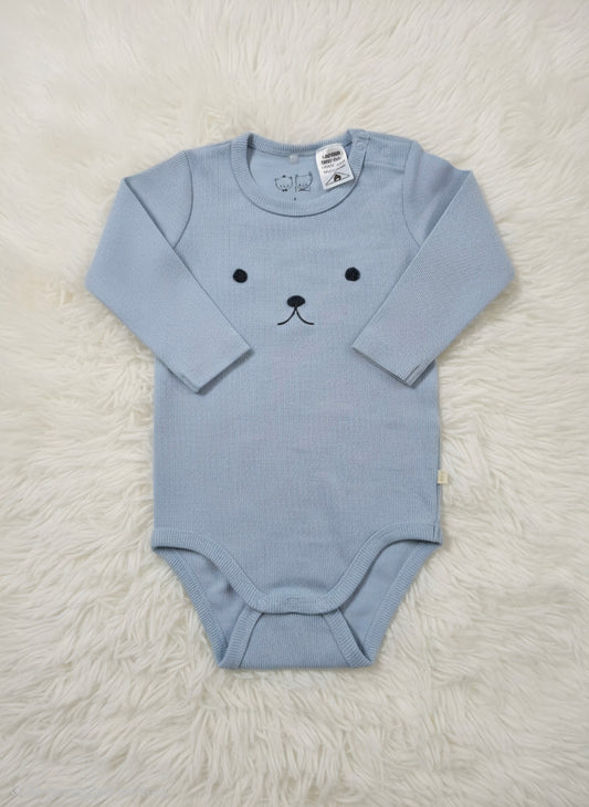 Baby's FS rompers - cat blue
