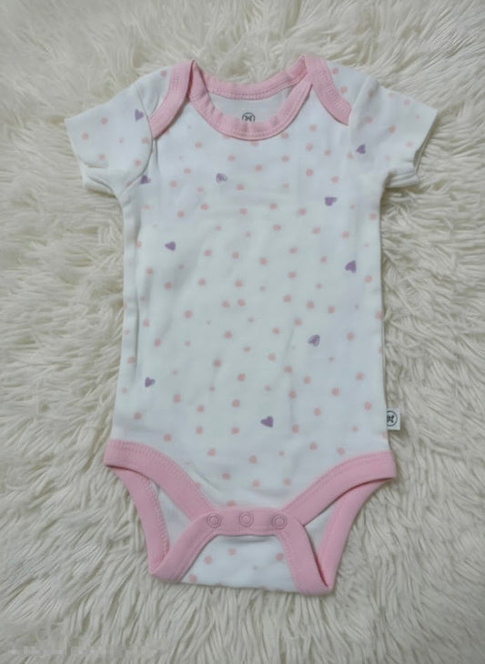 Baby's rompers - dot&hearts