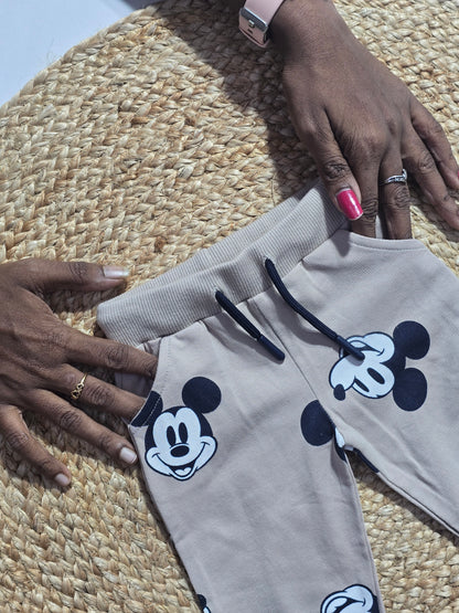 Baby's co-ord Pant Set – beige micky