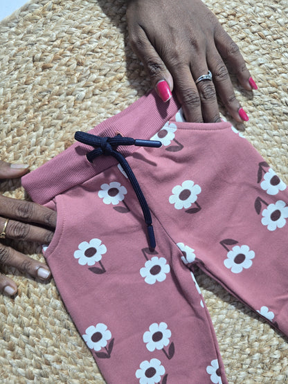 Baby's co-ord Pant Set – dusty rose hope