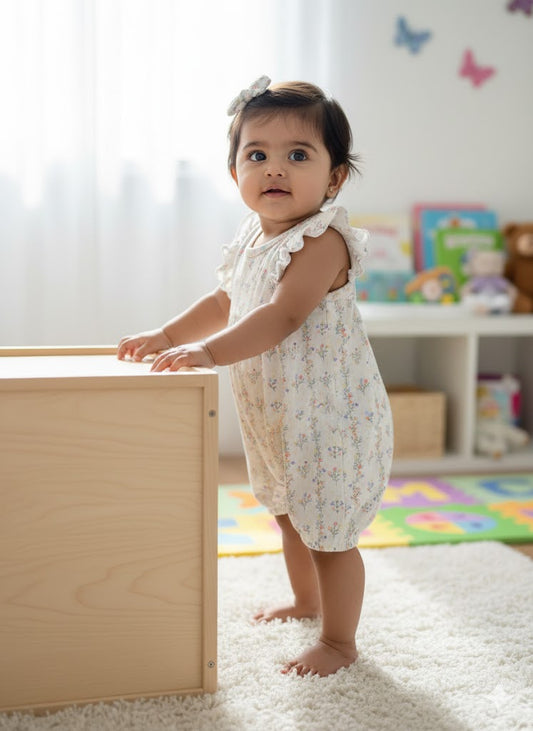 Baby's half jumpsuit