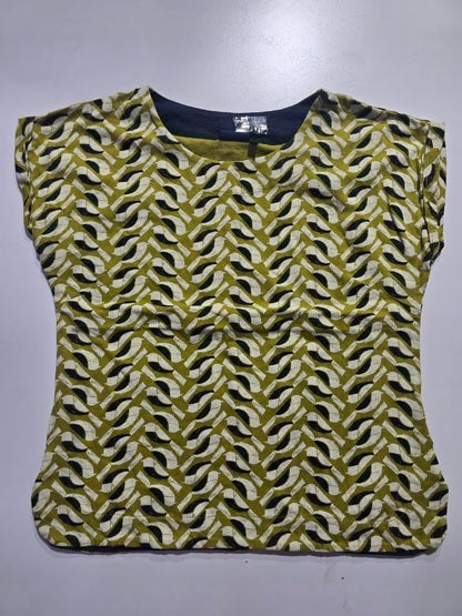 Women's cap sleeve top - sparrow green