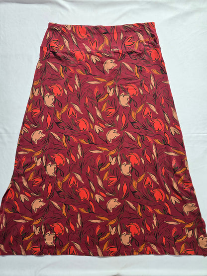 Women's skirt - red leaf