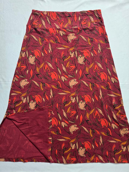Women's skirt - red leaf