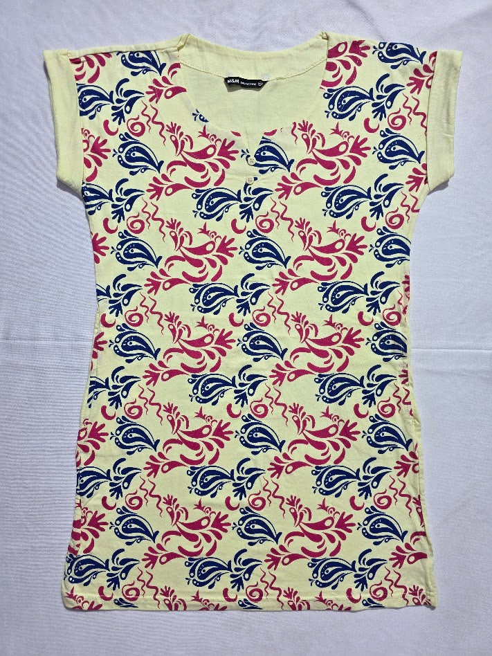 Women's cap sleeve top - rangoli