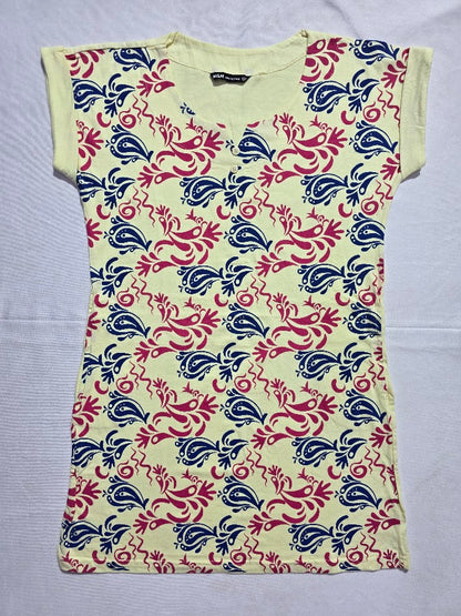 Women's cap sleeve top - rangoli
