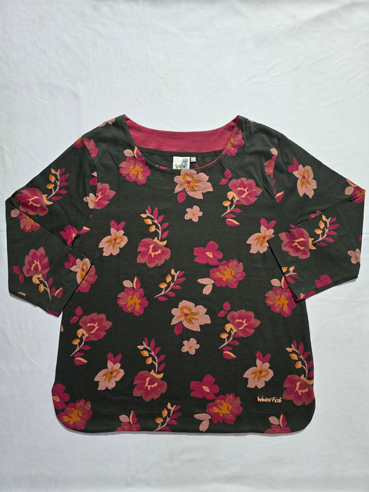 Women's 3/4 sleeve top - green