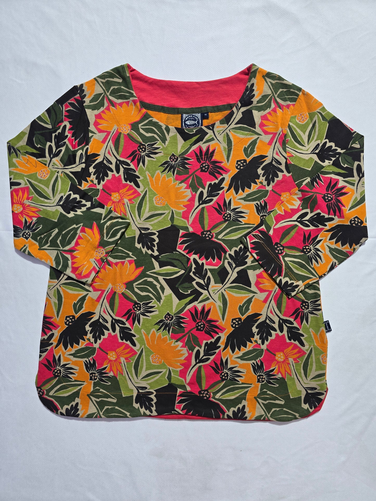 Women's 3/4 sleeve top - colour blossom