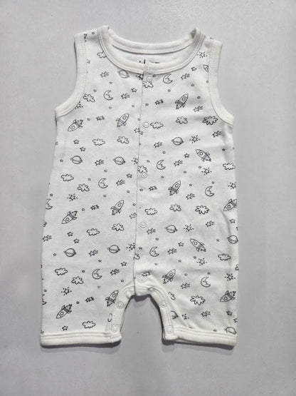 Baby's LS half jumpsuit